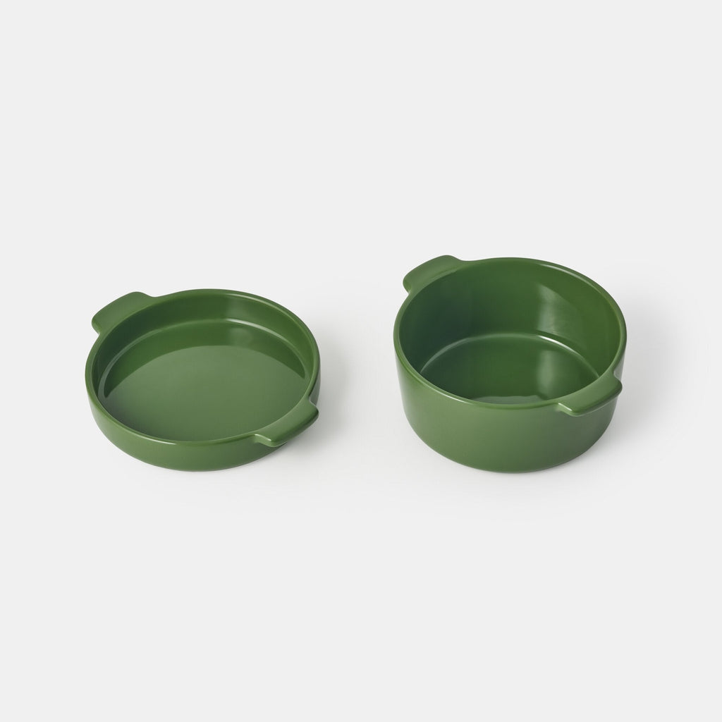 Stoneware Mini Cocotte Bowl Dia. 6.2 - Green
