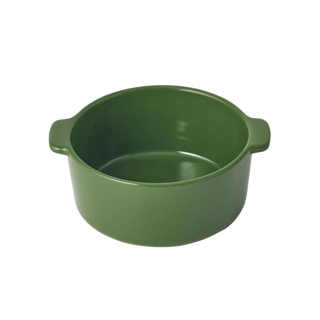 Stoneware Mini Cocotte Bowl Dia. 6.2 - Green