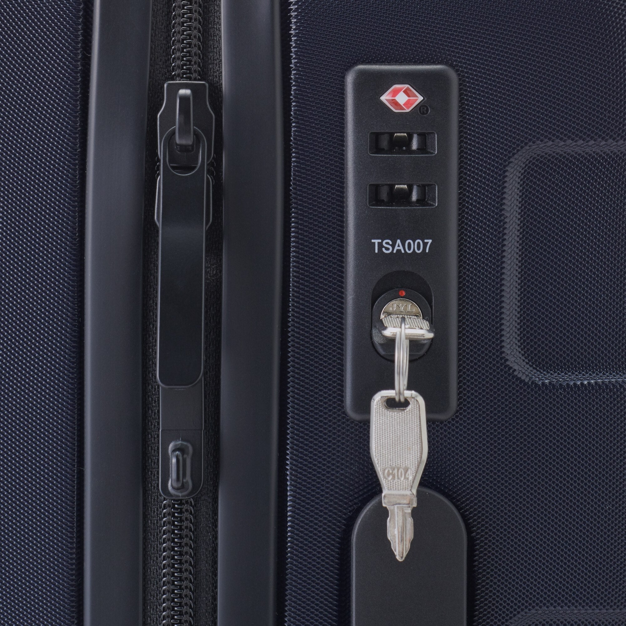 Adjustable Handle Hard Shell Suitcase 36L | Carry-On