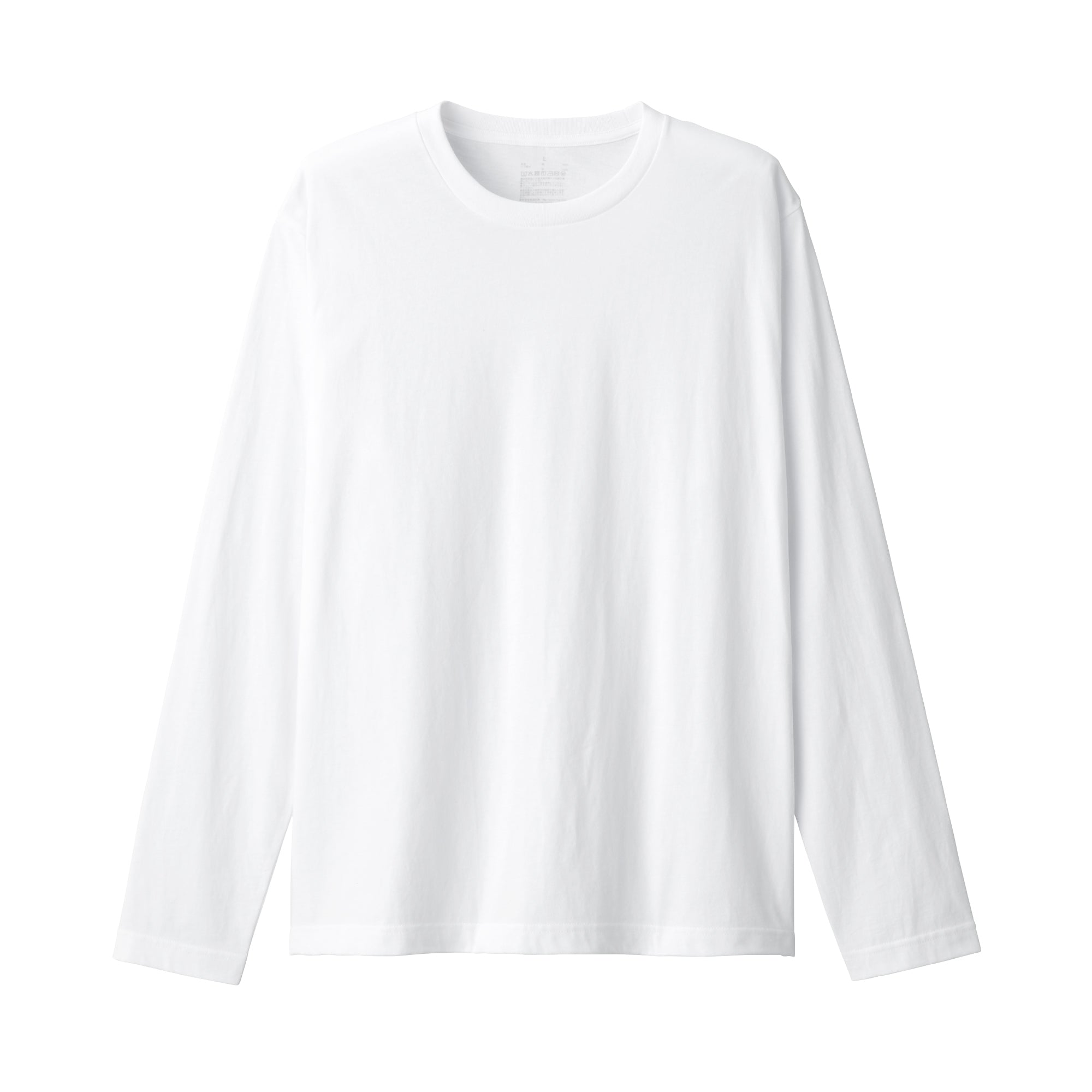 Men's Washed Jersey Long Sleeves Crew Neck T-Shirt