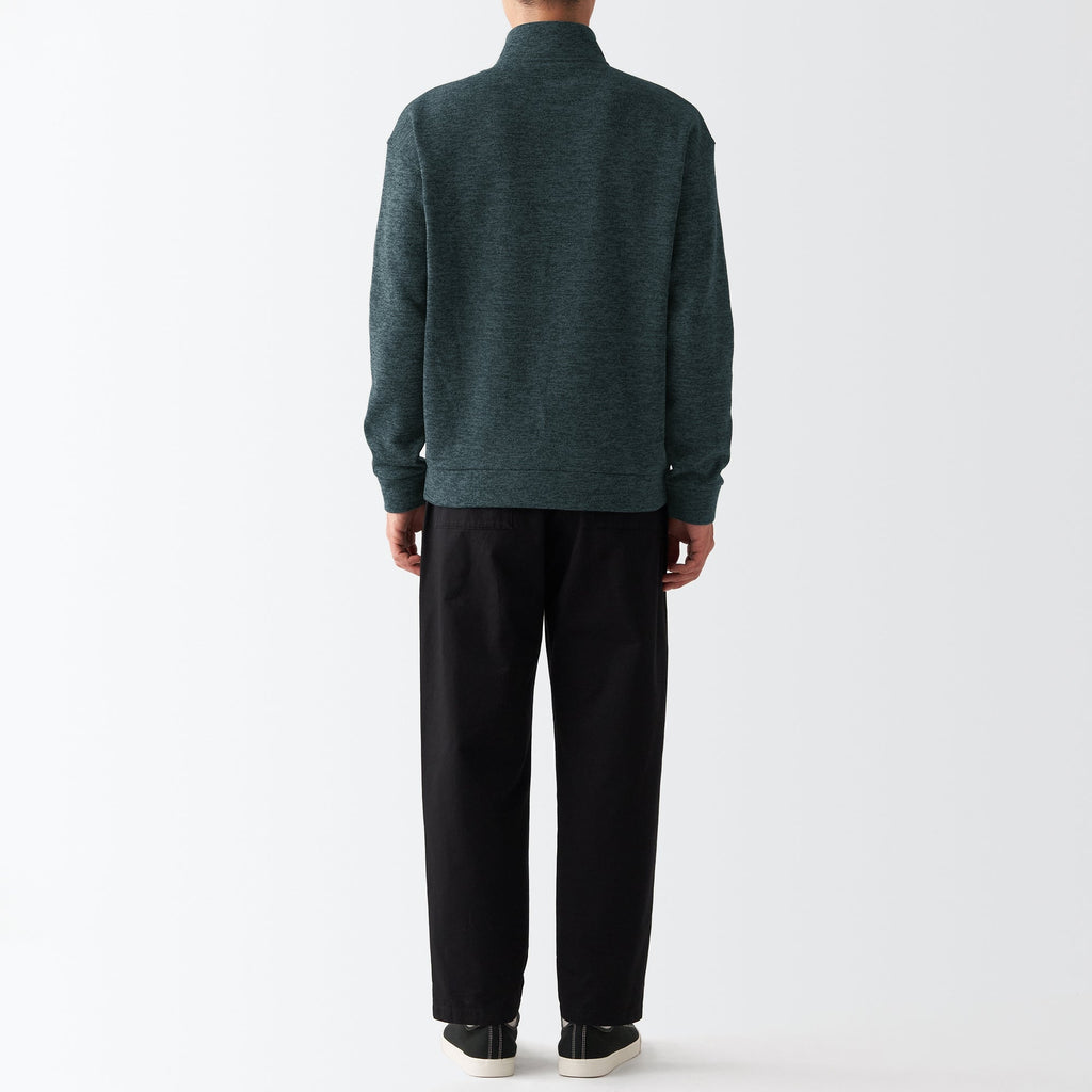 Men's Knit Fleece Stand Collar Jacket