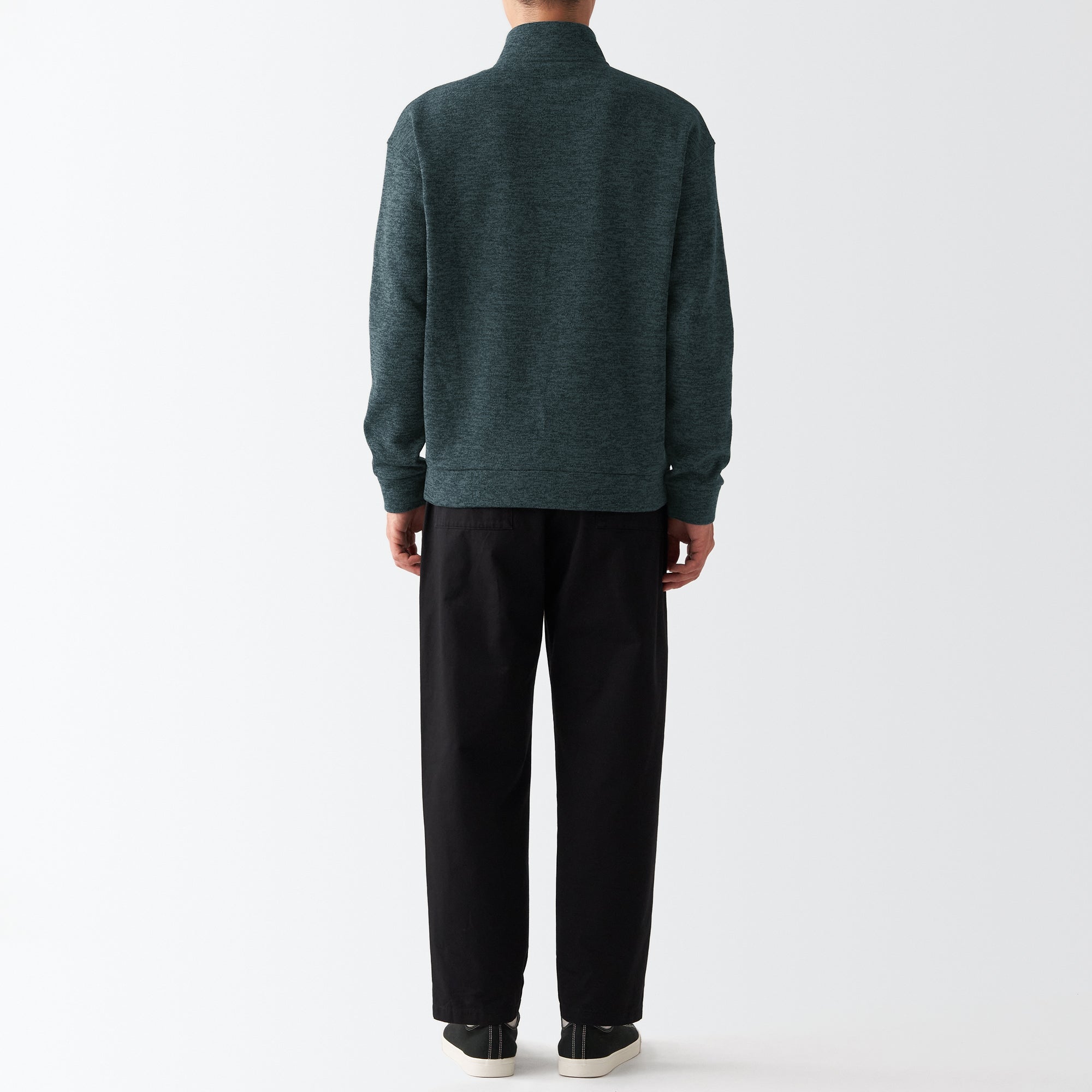 Men's Knit Fleece Stand Collar Jacket