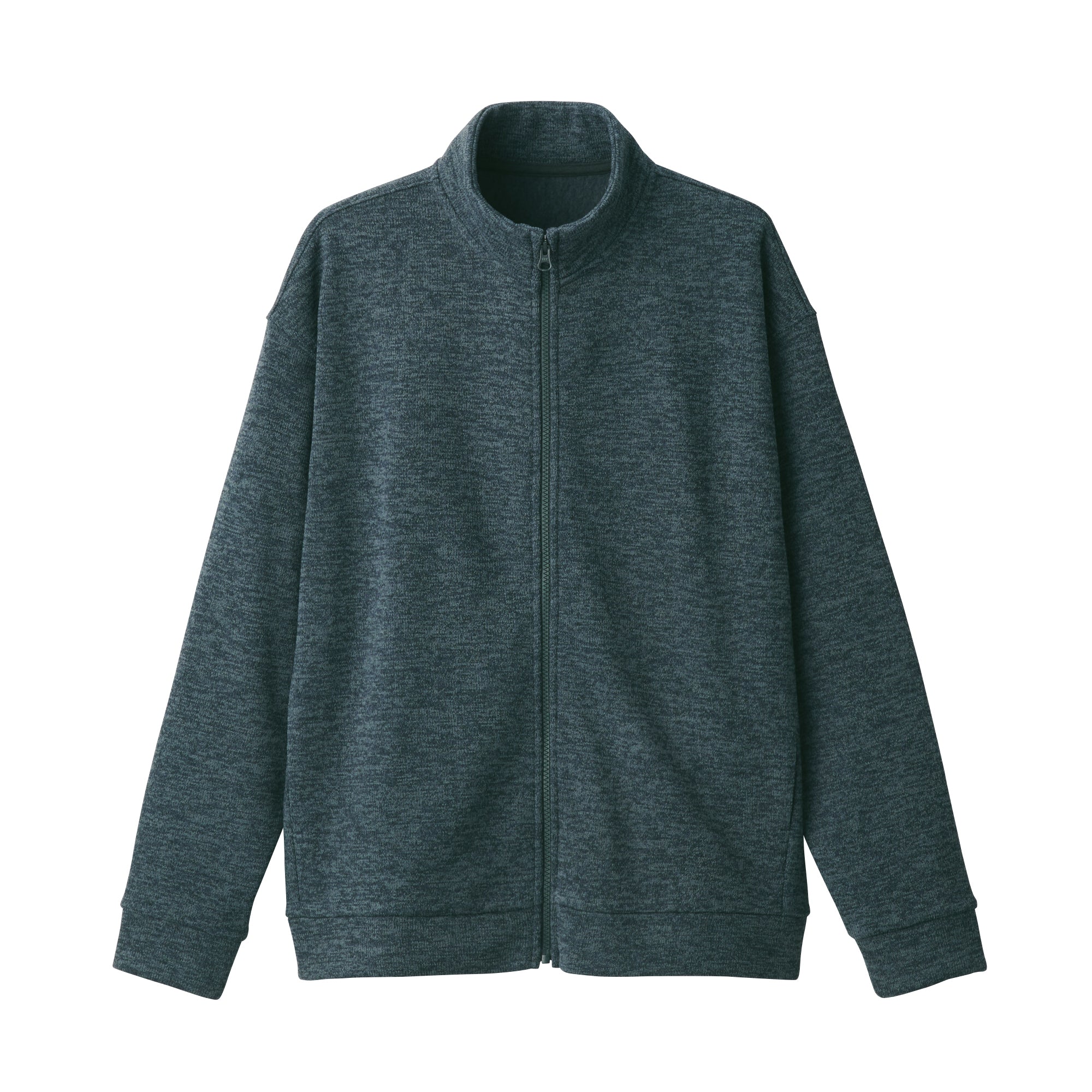 Men's Knit Fleece Stand Collar Jacket