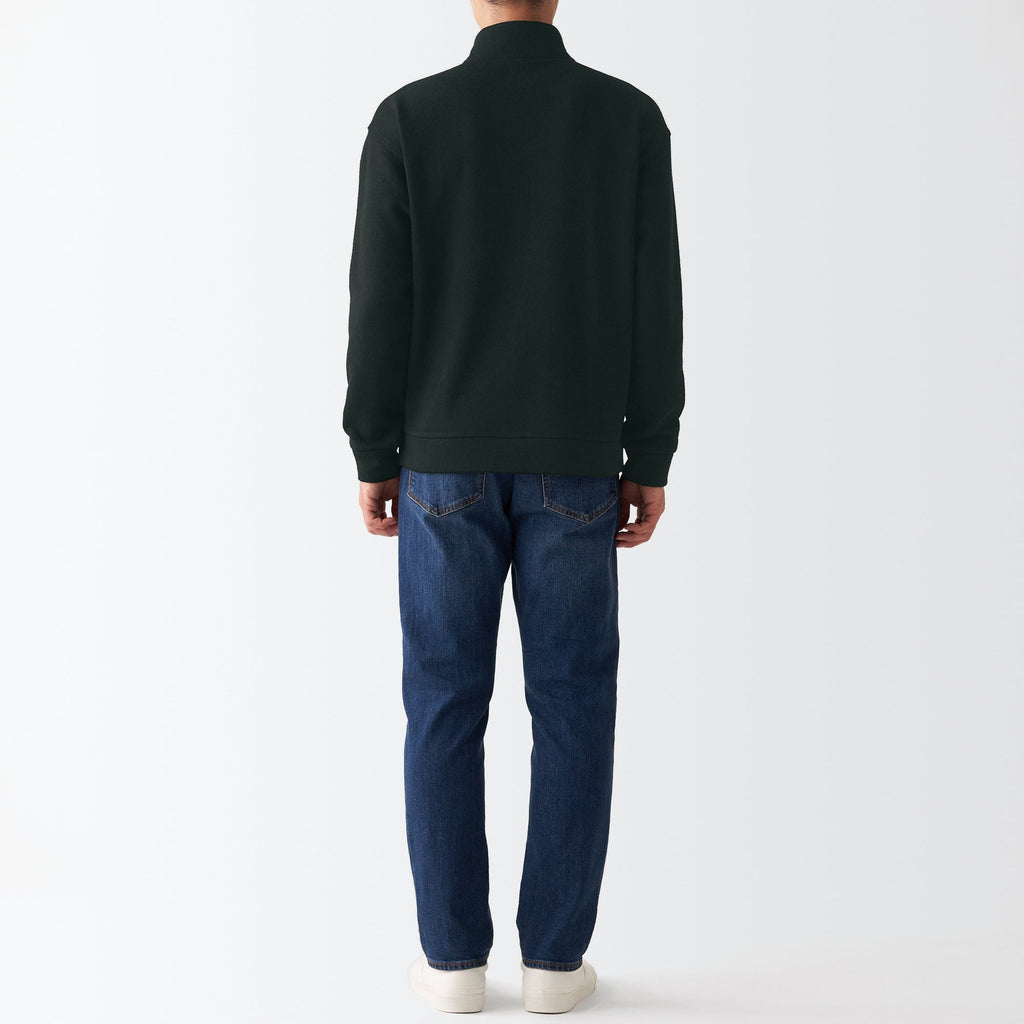 Men's Knit Fleece Stand Collar Jacket