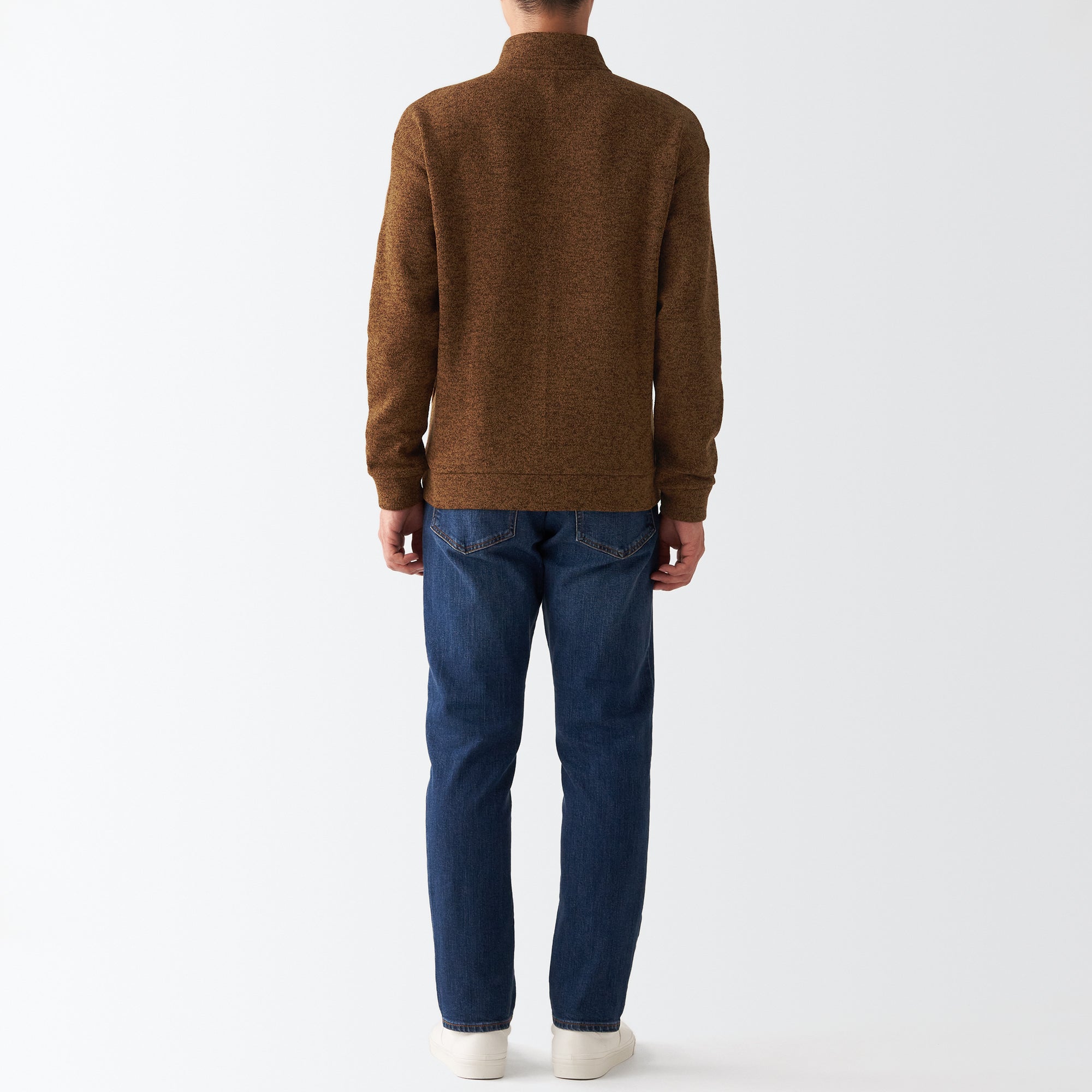 Men's Knit Fleece Stand Collar Jacket