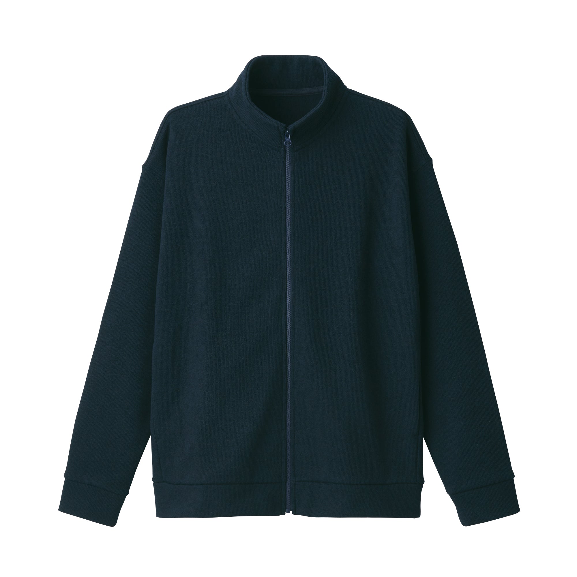 Men's Knit Fleece Stand Collar Jacket