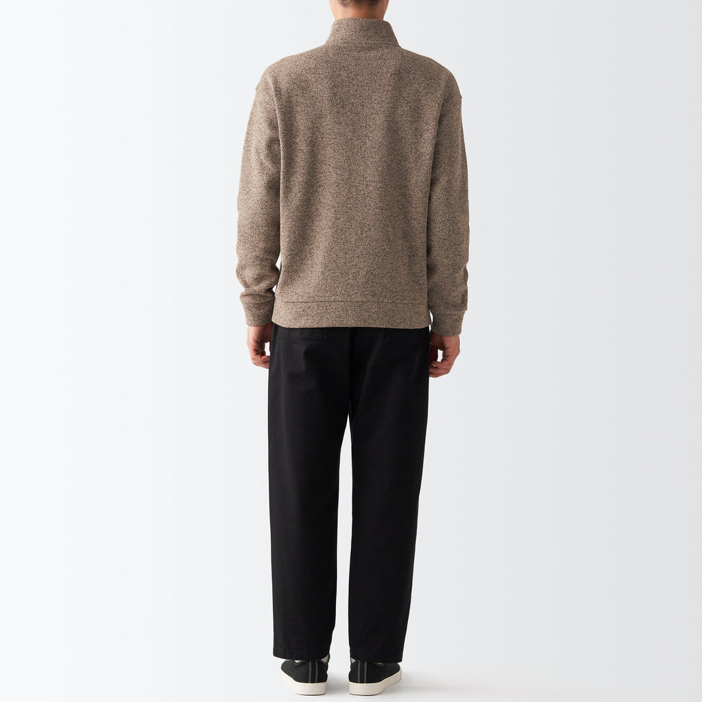 Men's Knit Fleece Stand Collar Jacket