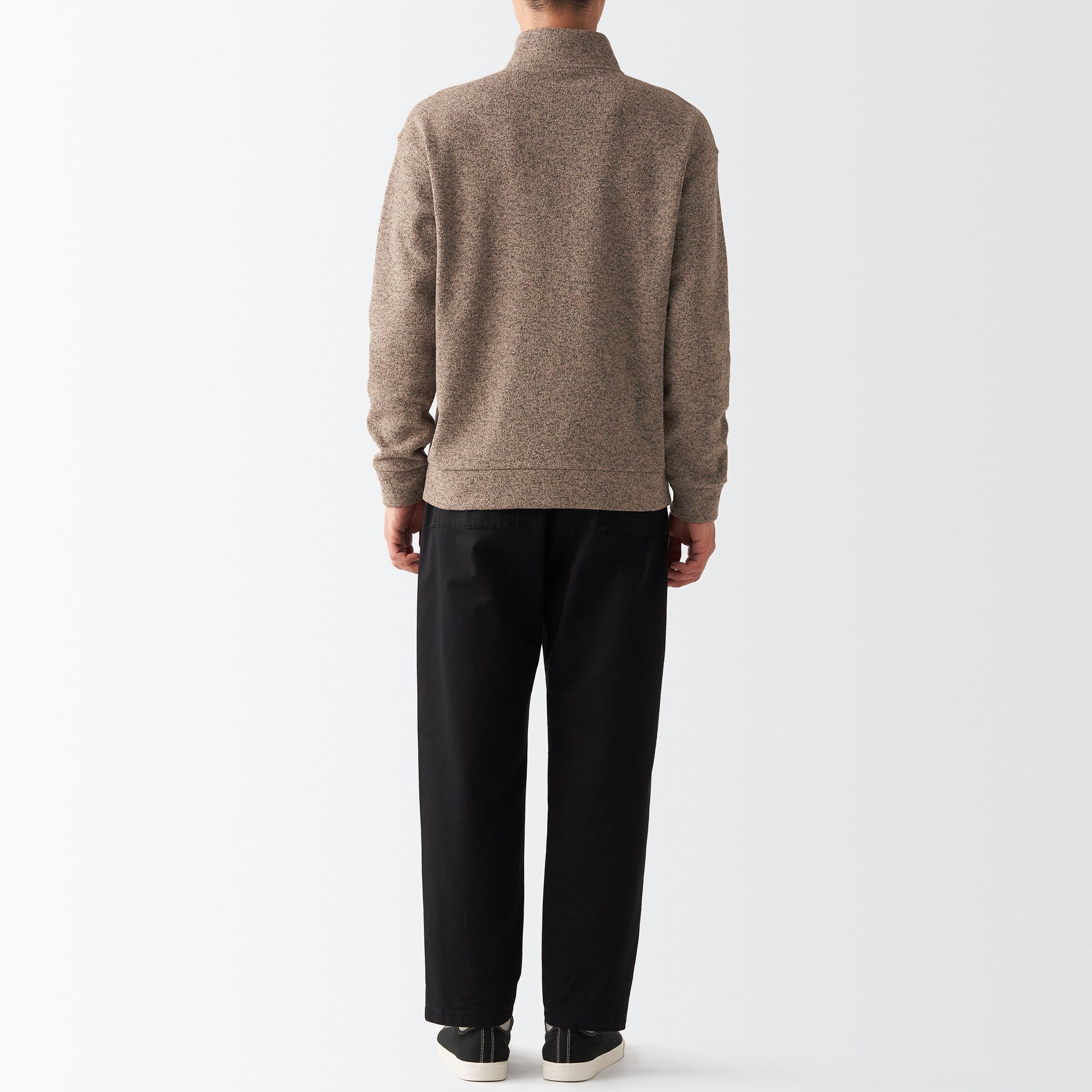 Men's Knit Fleece Stand Collar Jacket