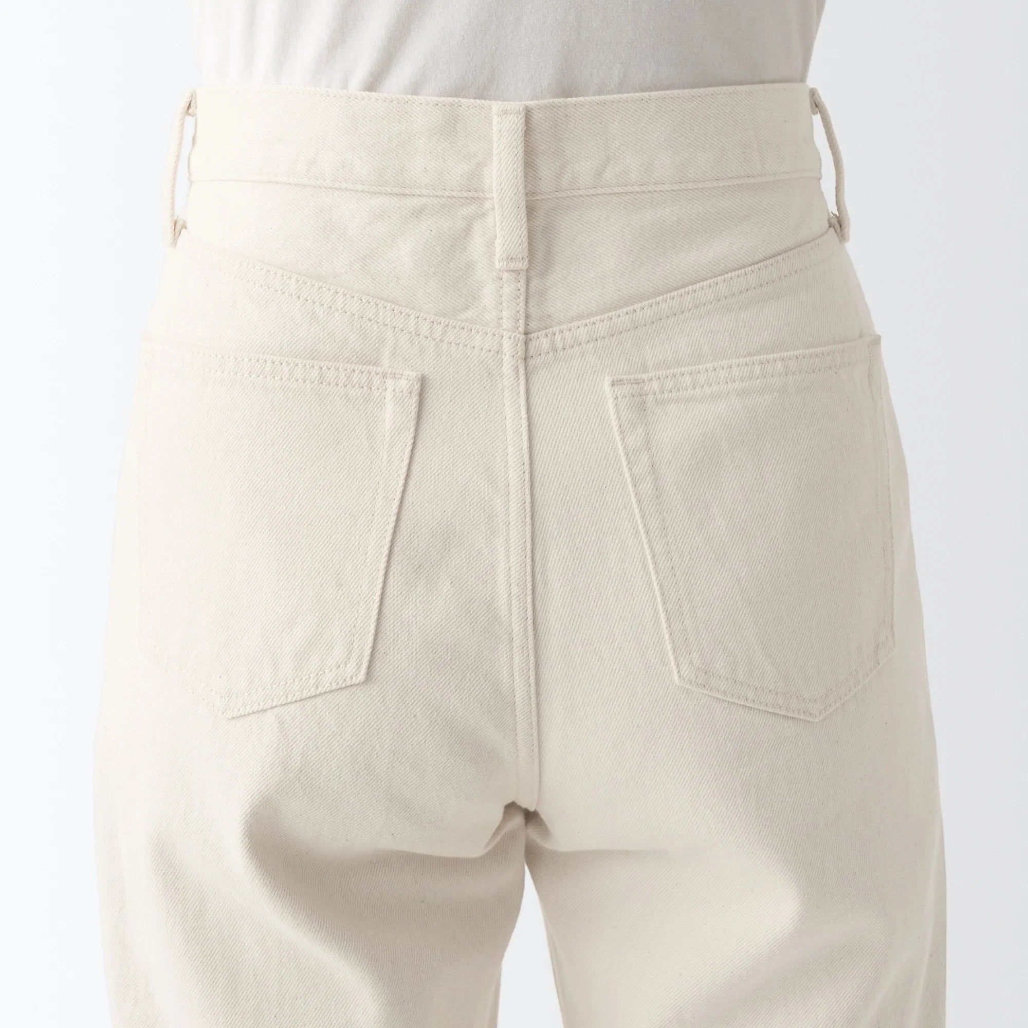 Women's Denim Regular Pants Natural (L 30inch / 77cm)