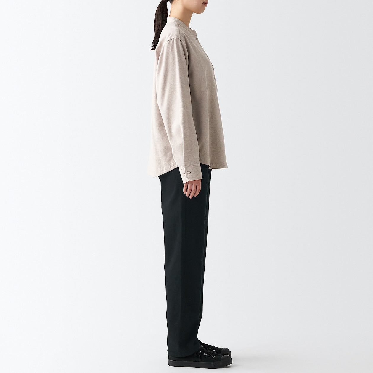 Women's Denim Regular Pants Black