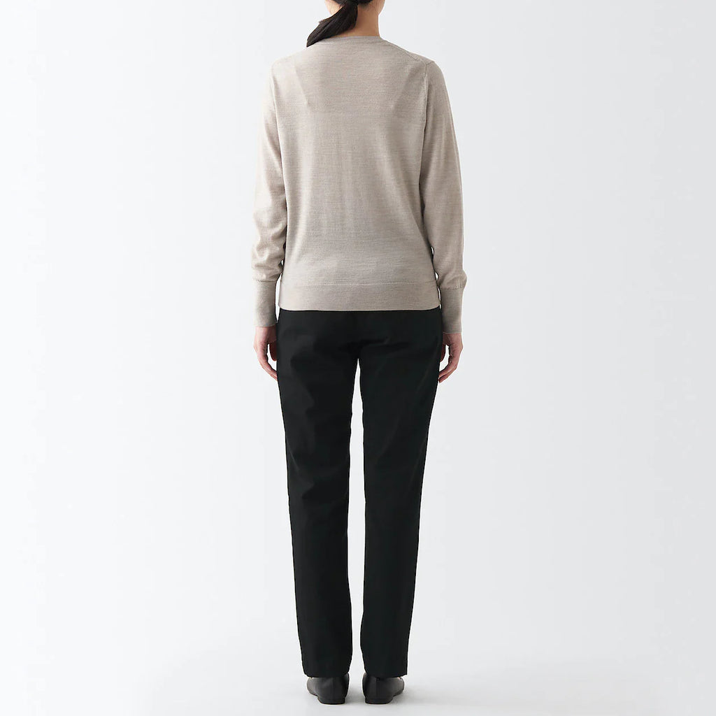 Women's 4-Way Stretch Chino Slim Tapered Pants (L 32inch / 82cm)