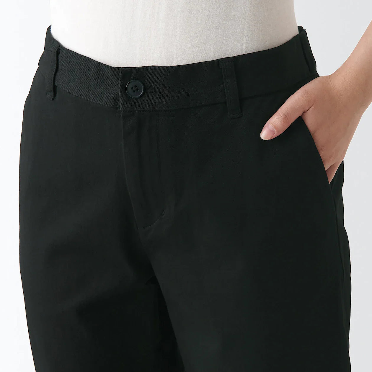 Women's 4-Way Stretch Chino Slim Tapered Pants (L 32inch / 82cm)