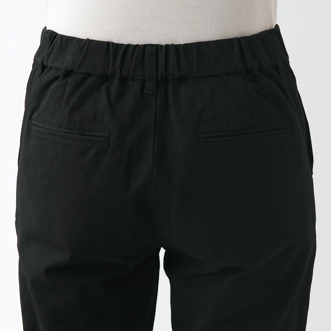 Women's 4-Way Stretch Chino Slim Tapered Pants (L 32inch / 82cm)