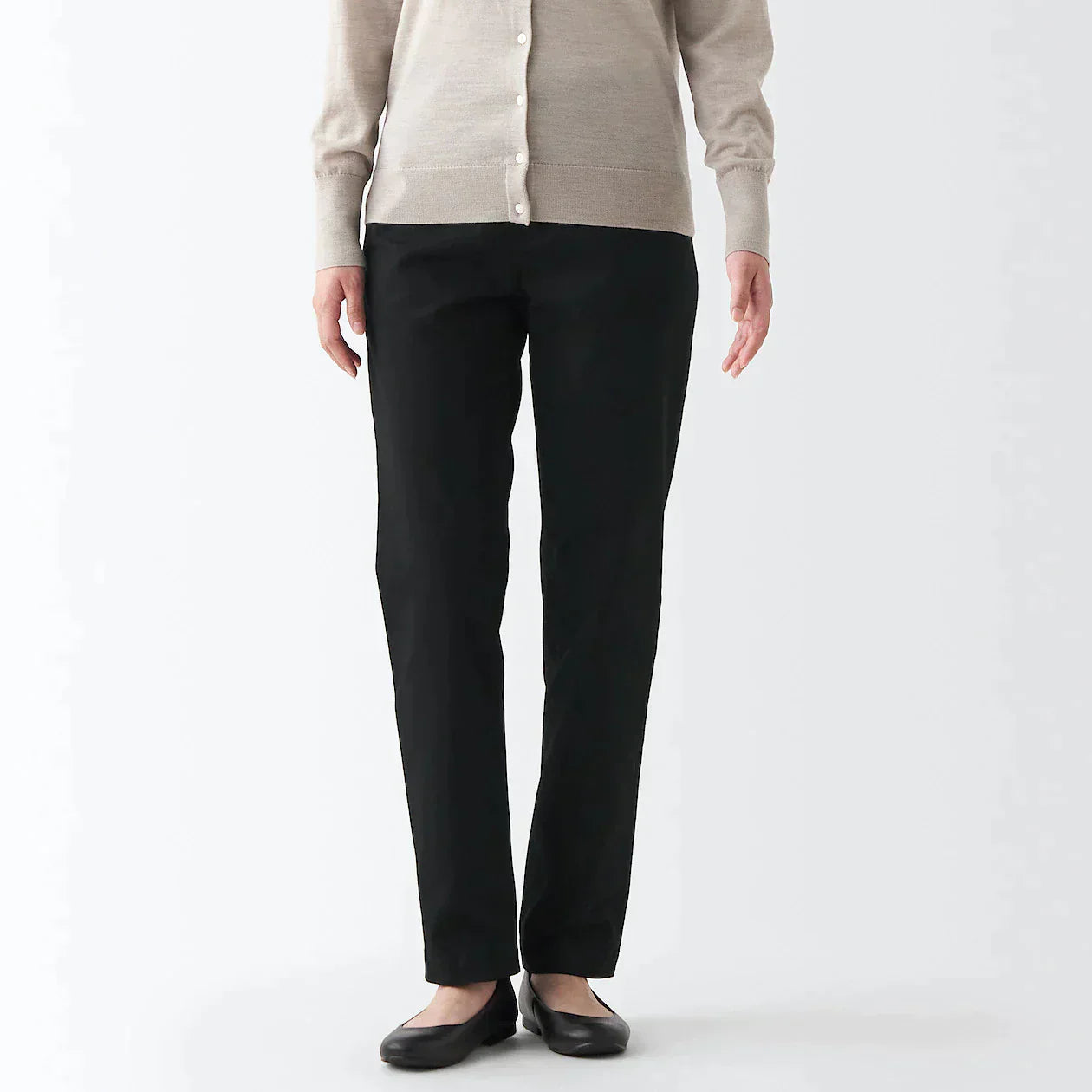 Women's 4-Way Stretch Chino Slim Tapered Pants (L32)
