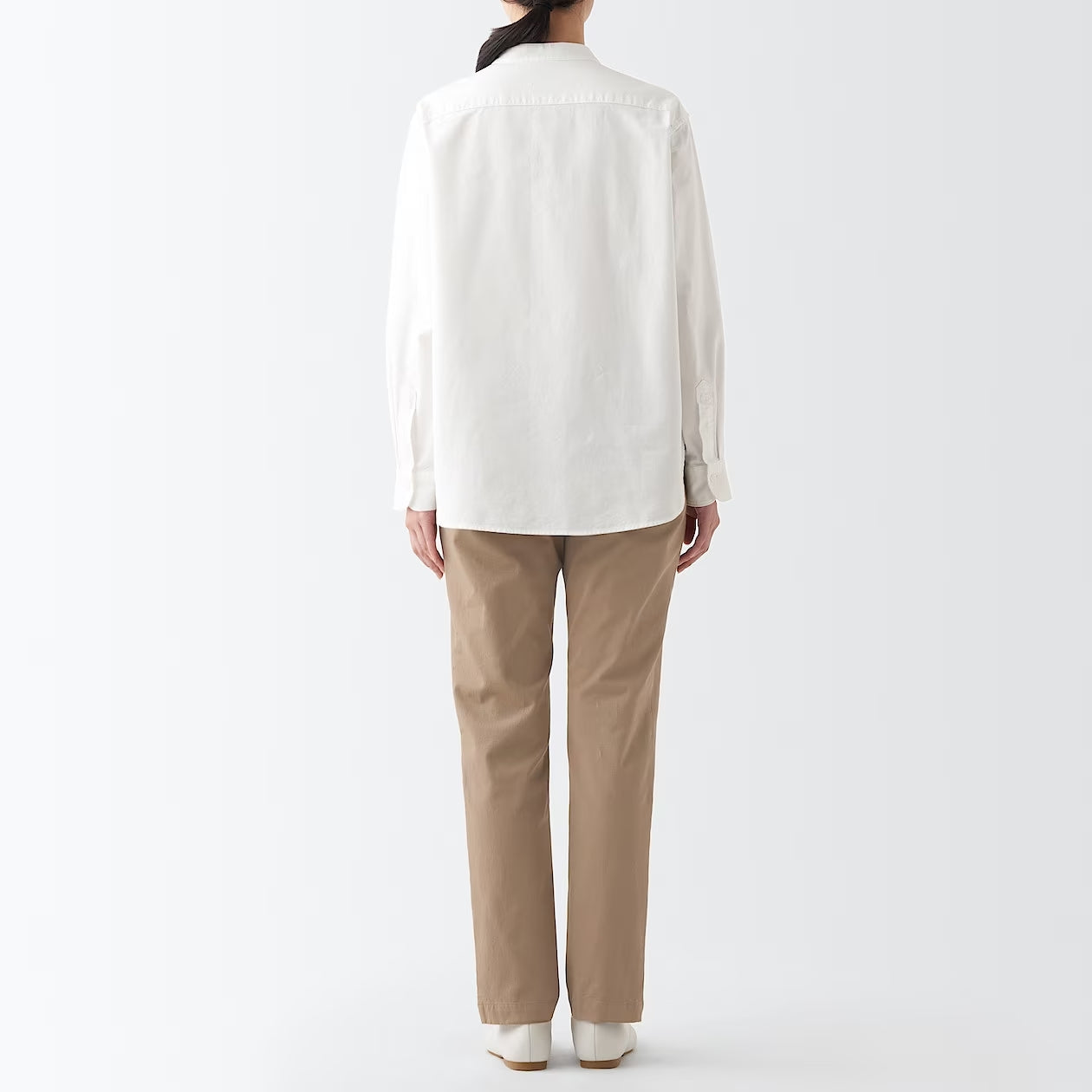 Women's 4-Way Stretch Chino Slim Tapered Pants (L 32inch / 82cm)