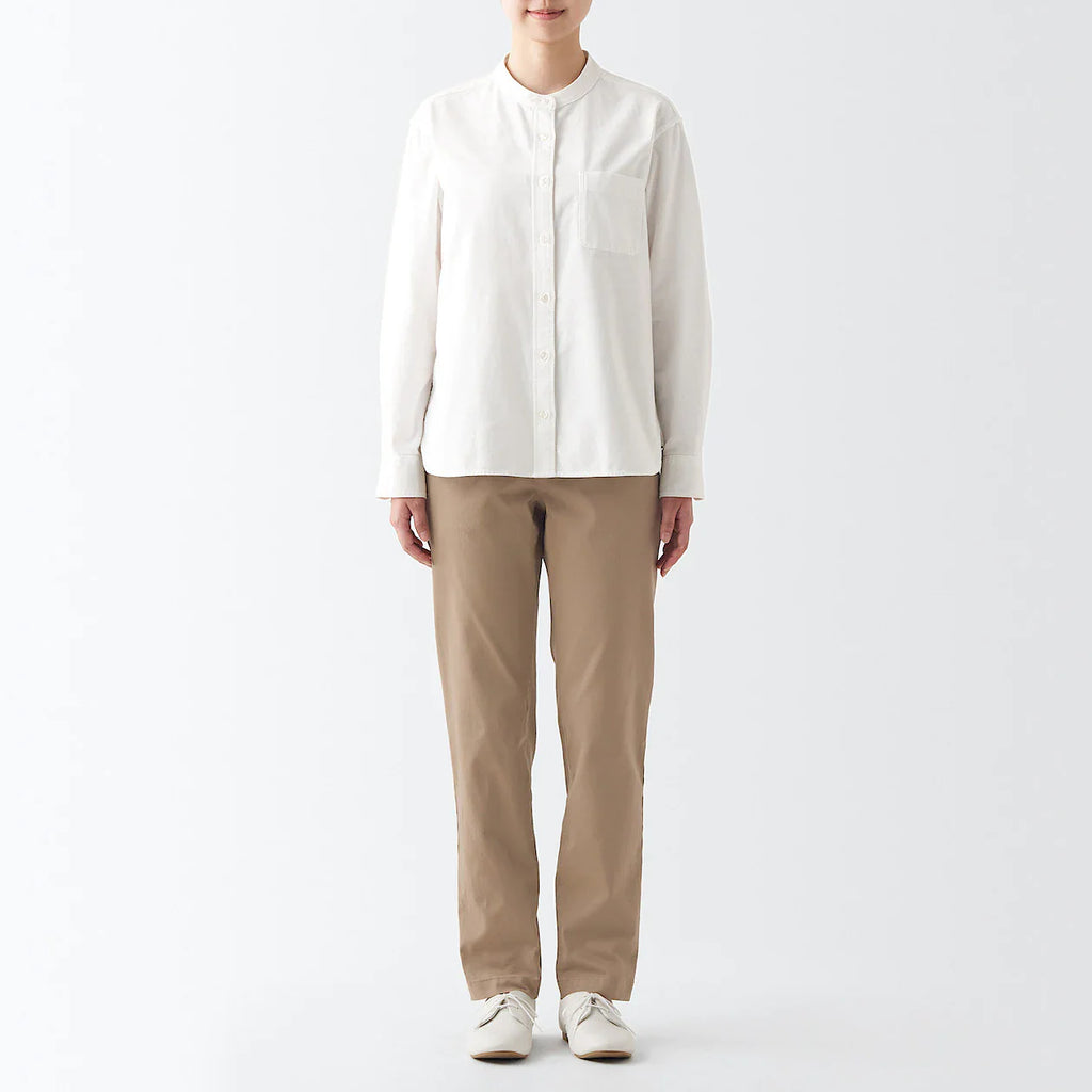 Women's 4-Way Stretch Chino Slim Tapered Pants (L 32inch / 82cm)