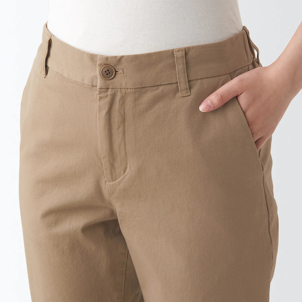 Women's 4-Way Stretch Chino Slim Tapered Pants (L32)