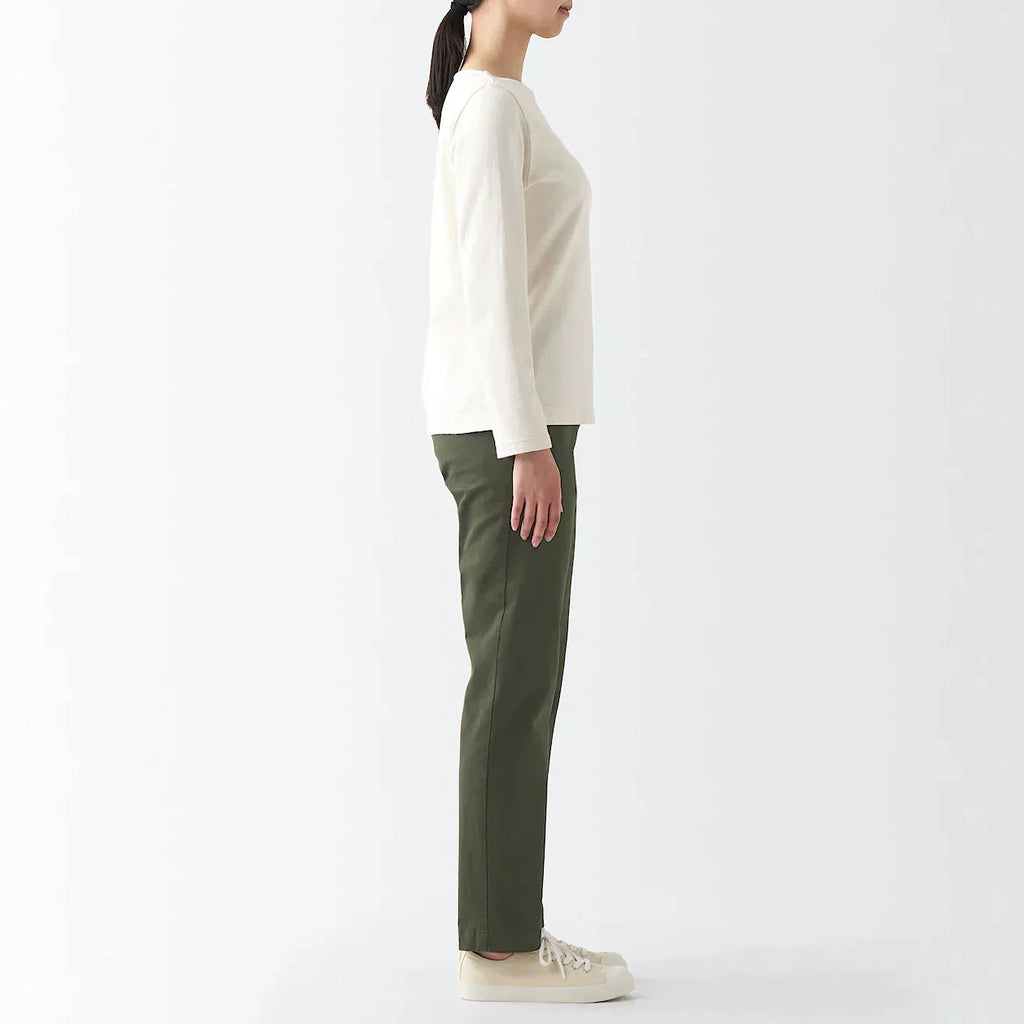 Women's 4-Way Stretch Chino Slim Tapered Pants (L32)