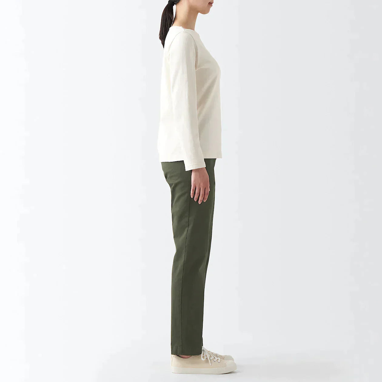 Women's 4-Way Stretch Chino Slim Tapered Pants (L32)