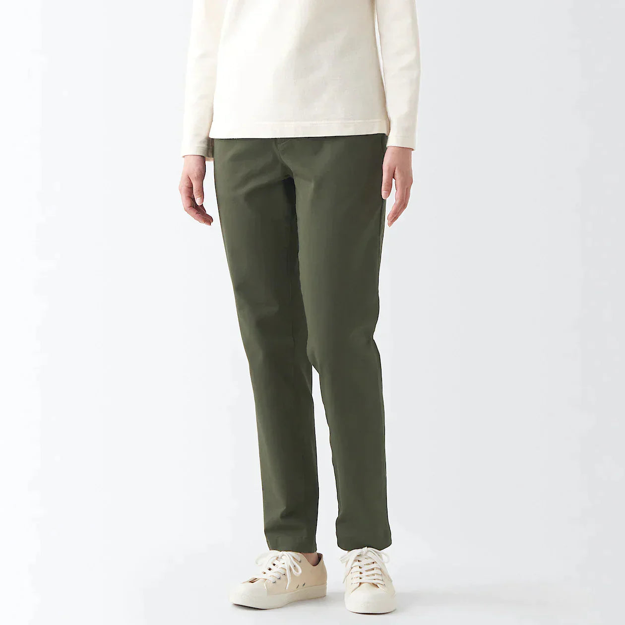 Women's 4-Way Stretch Chino Slim Tapered Pants (L32)