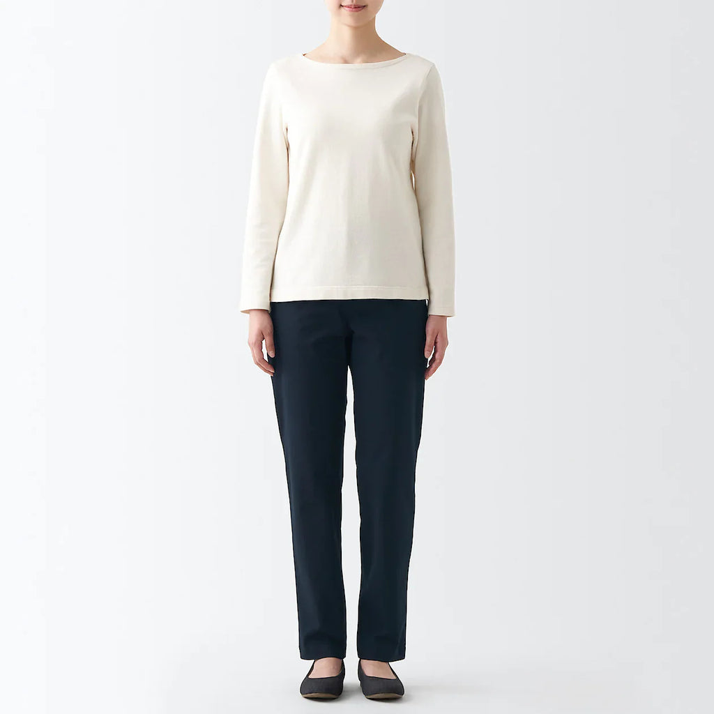 Women's 4-Way Stretch Chino Slim Tapered Pants (L 32inch / 82cm)