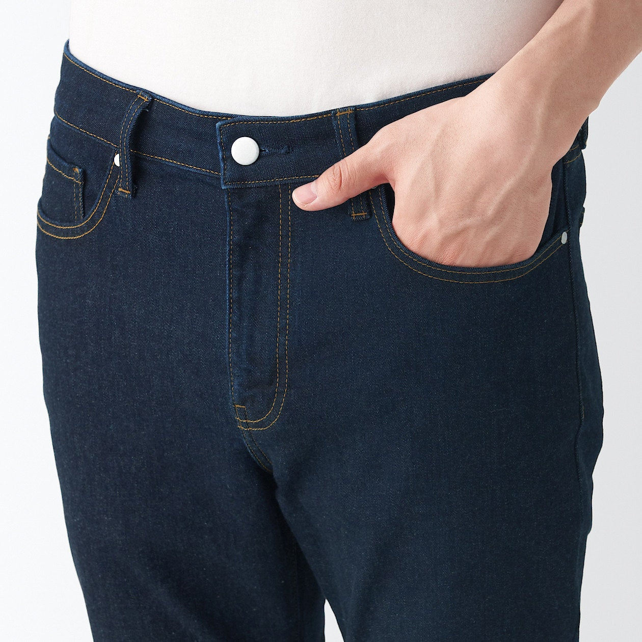 Men's Super Stretch Denim Skinny Pants Dark Navy (L30)