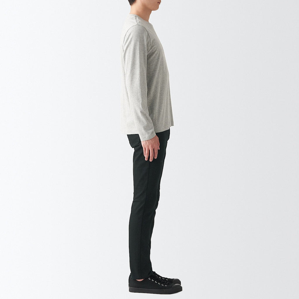Men's Super Stretch Denim Skinny Pants Black (L 30inch / 76cm)