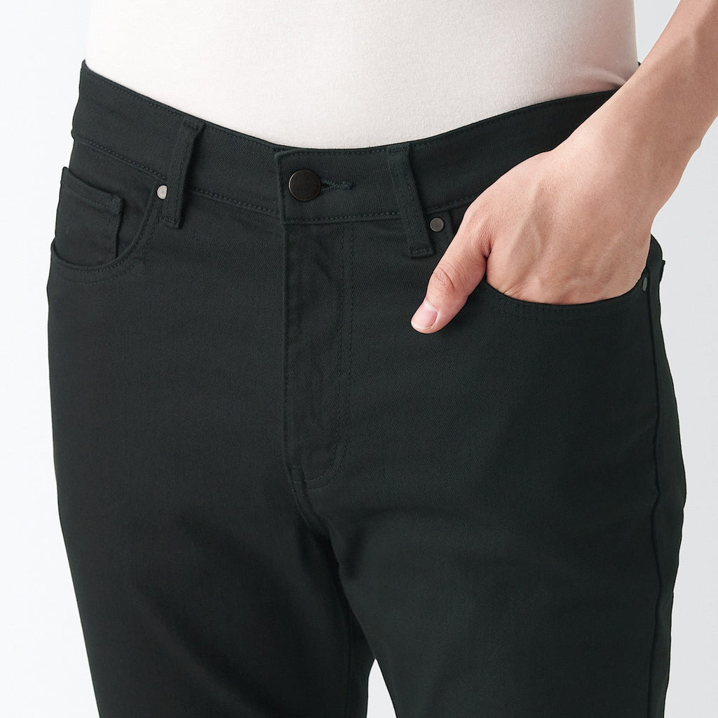 Men's Super Stretch Denim Skinny Pants Black (L 30inch / 76cm)