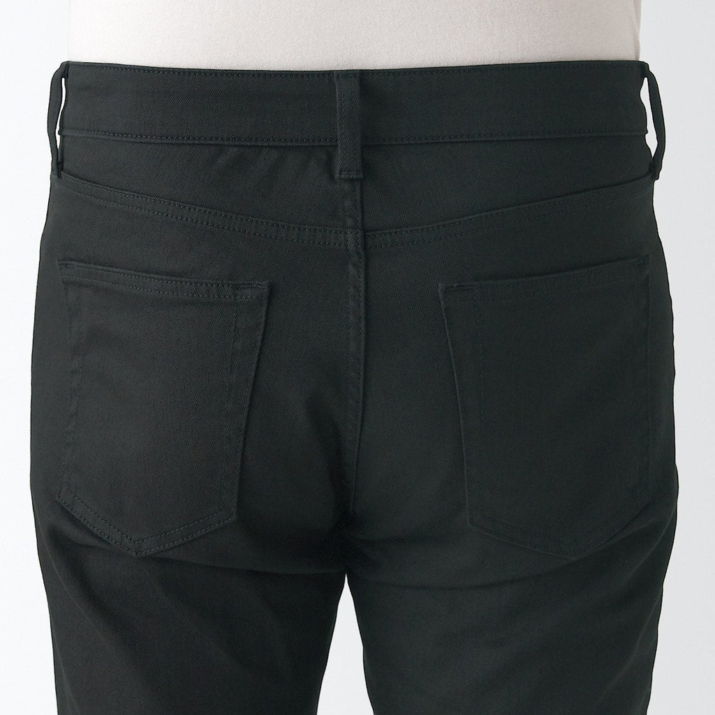 Men's Super Stretch Denim Skinny Pants Black (L 30inch / 76cm)