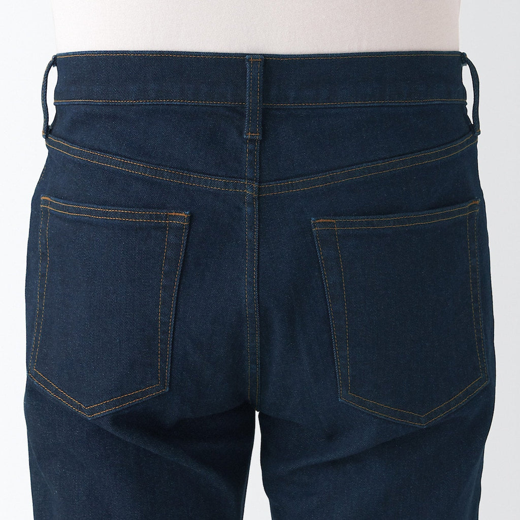 Men's Stretch Denim Slim Pants Dark Navy (L 30inch / 76cm)