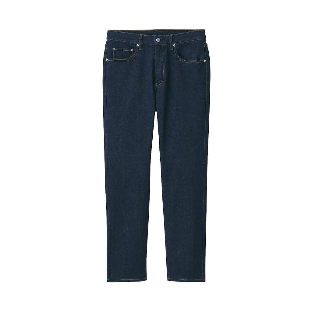 Men's Stretch Denim Slim Pants Dark Navy (L 30inch / 76cm)