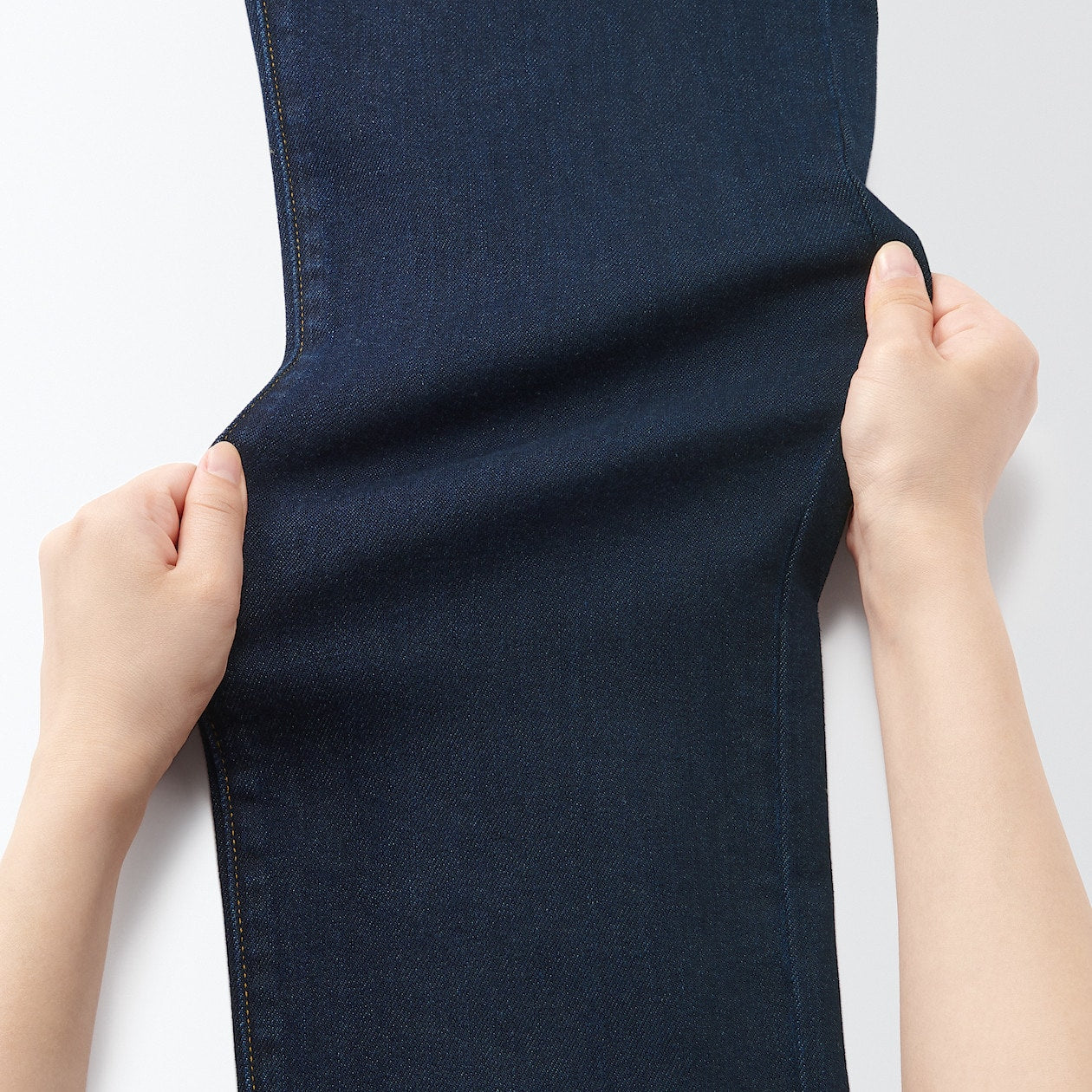 Men's Stretch Denim Slim Pants Dark Navy (L 30inch / 76cm)