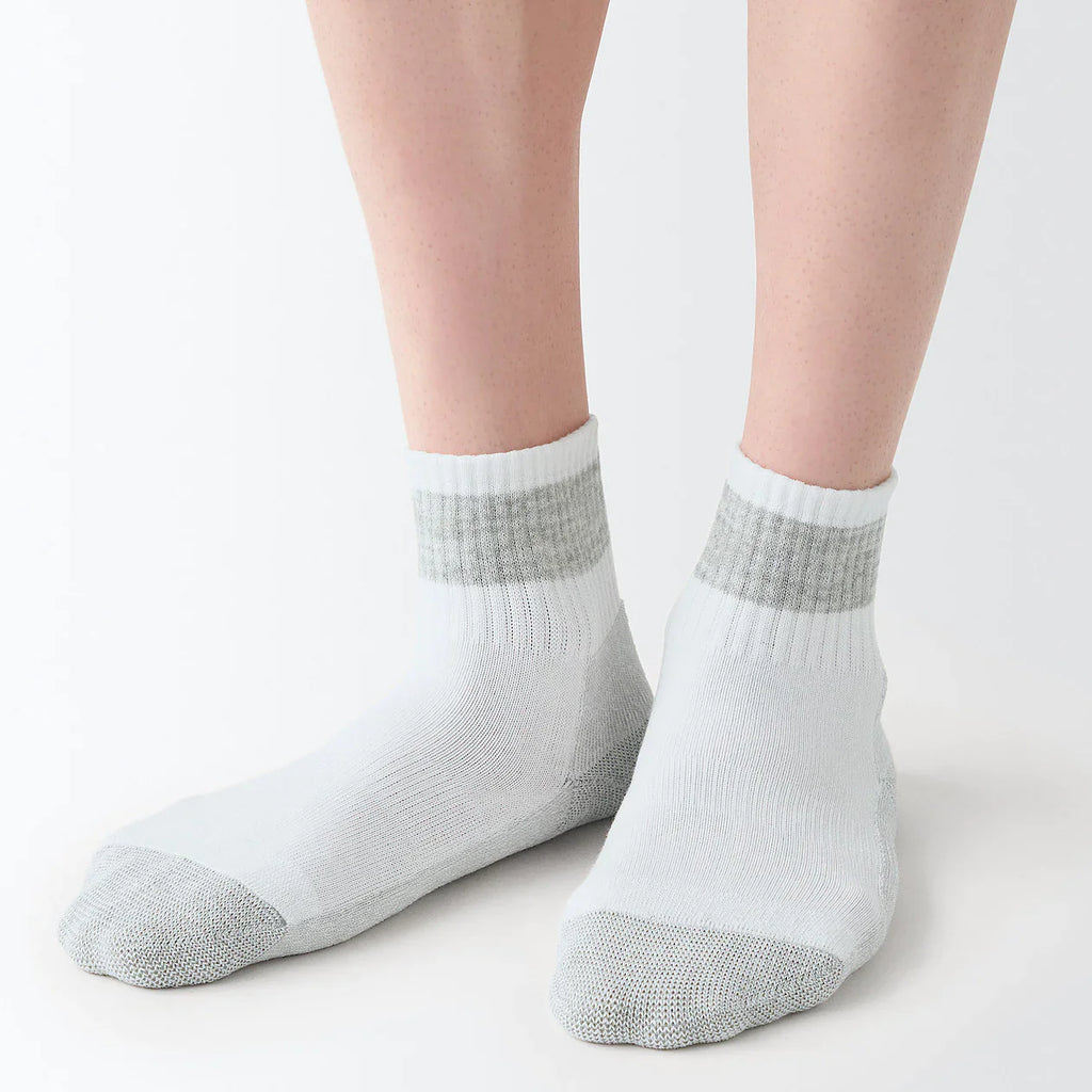 Right Angle Pile Short Socks 23-30cm