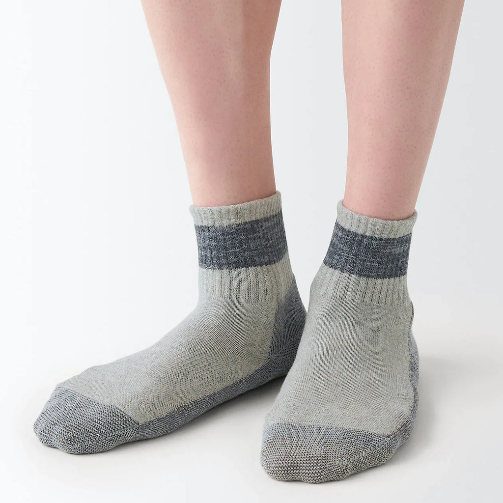 Right Angle Pile Short Socks 23-30cm
