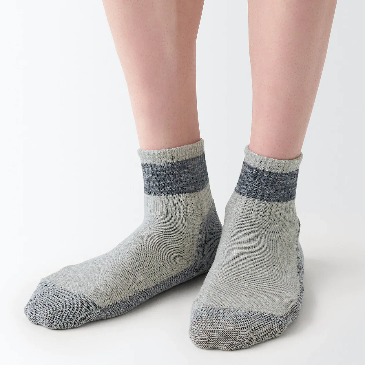 Right Angle Pile Short Socks 23-30cm