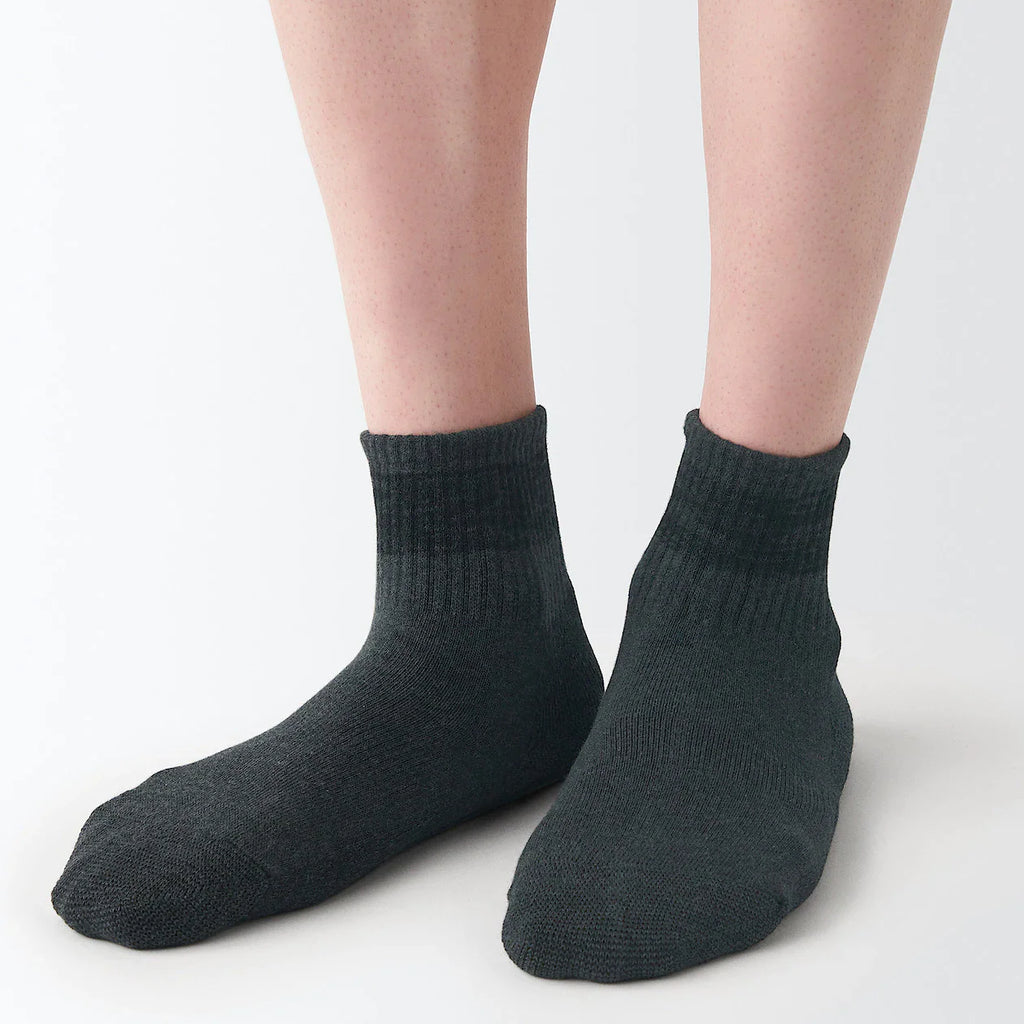 Right Angle Pile Short Socks 23-30cm