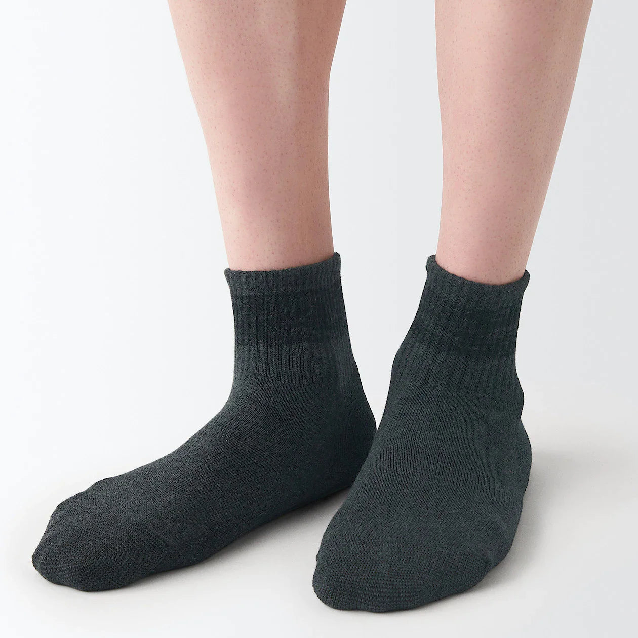 Right Angle Pile Short Socks 23-30cm