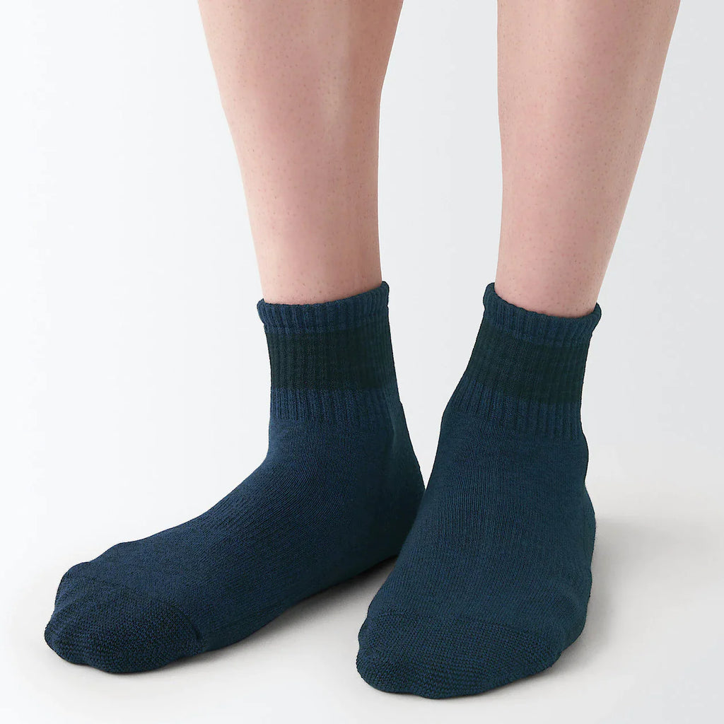 Right Angle Pile Short Socks 23-30cm