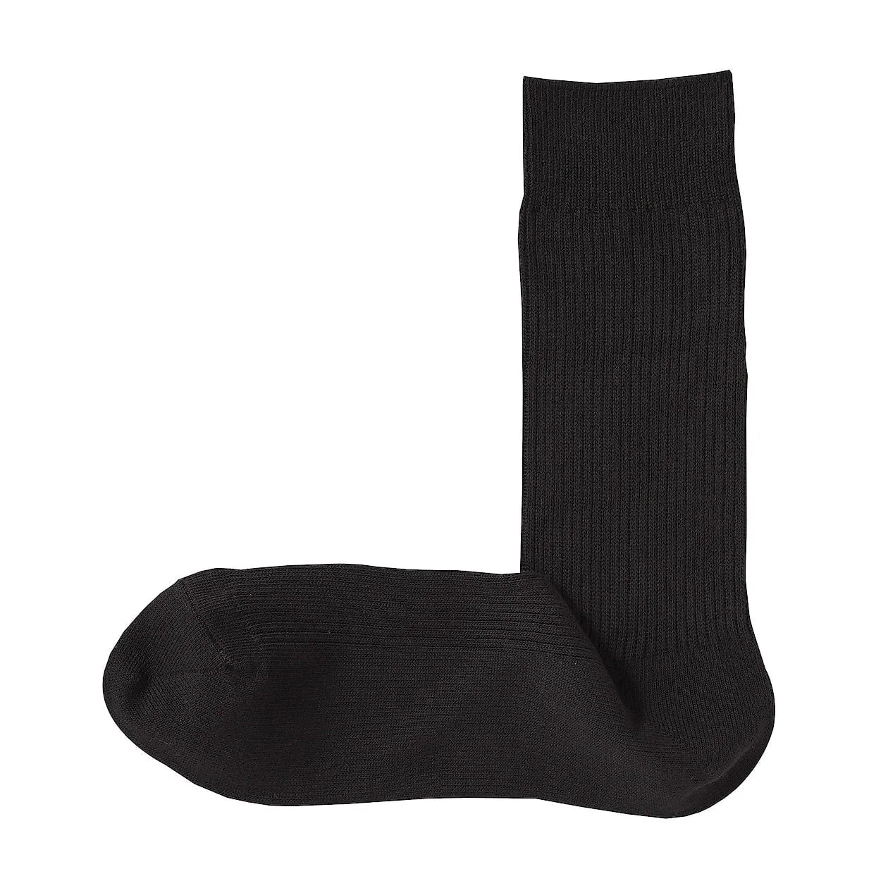Right Angle Ribbed Long Socks