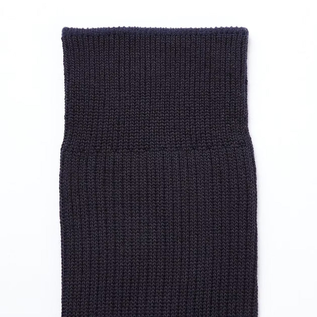 Right Angle Ribbed Long Socks