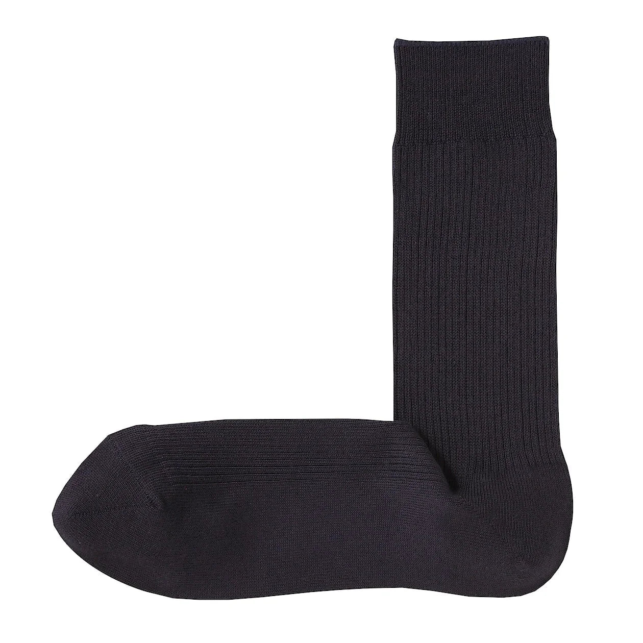 Right Angle Ribbed Long Socks
