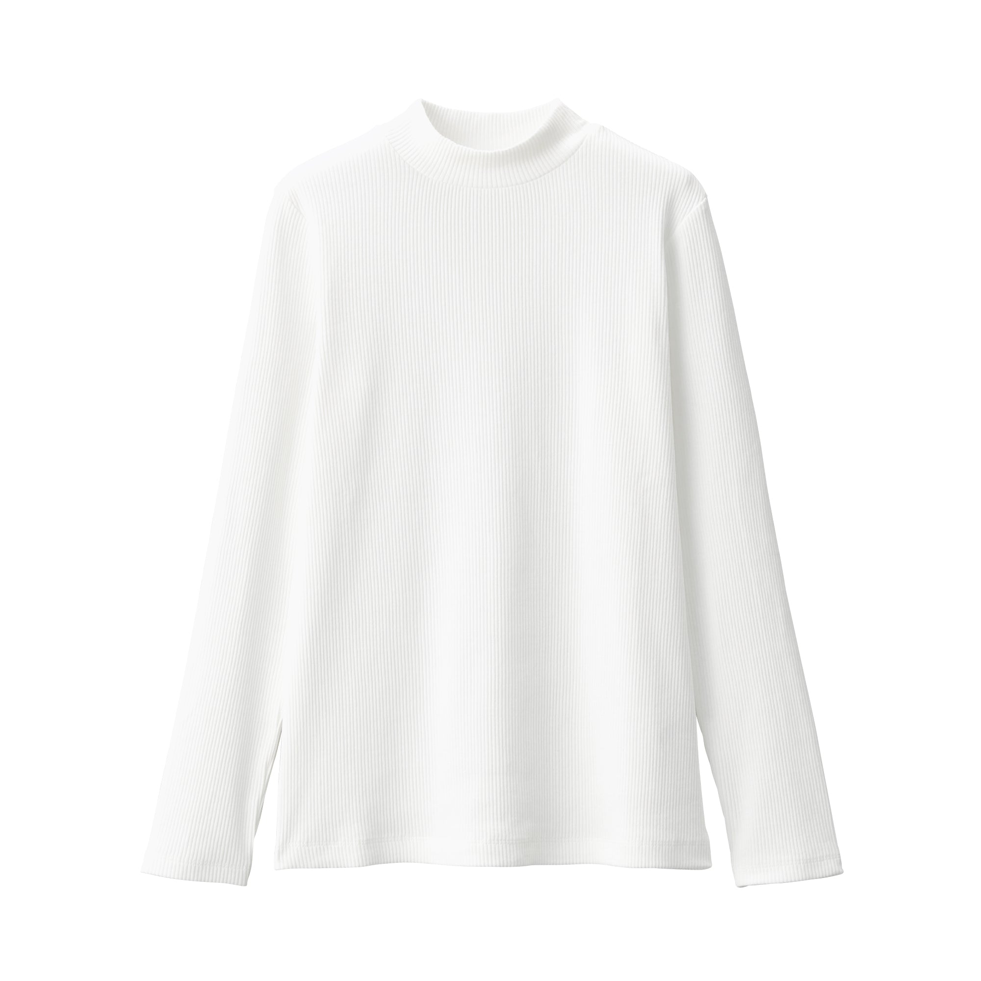 Women's Stretch Ribbed High Neck T-Shirt