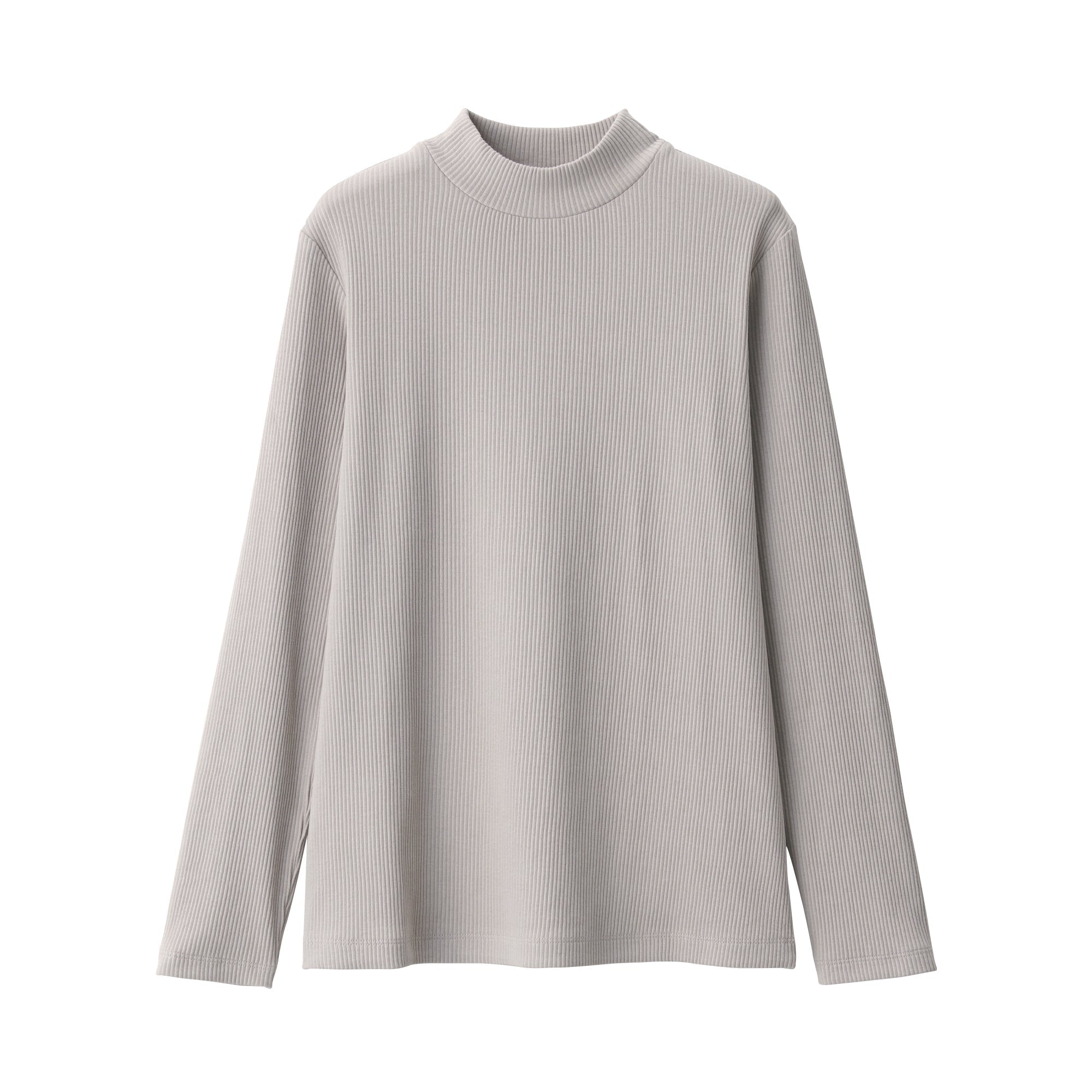 Women's Stretch Ribbed High Neck T-Shirt