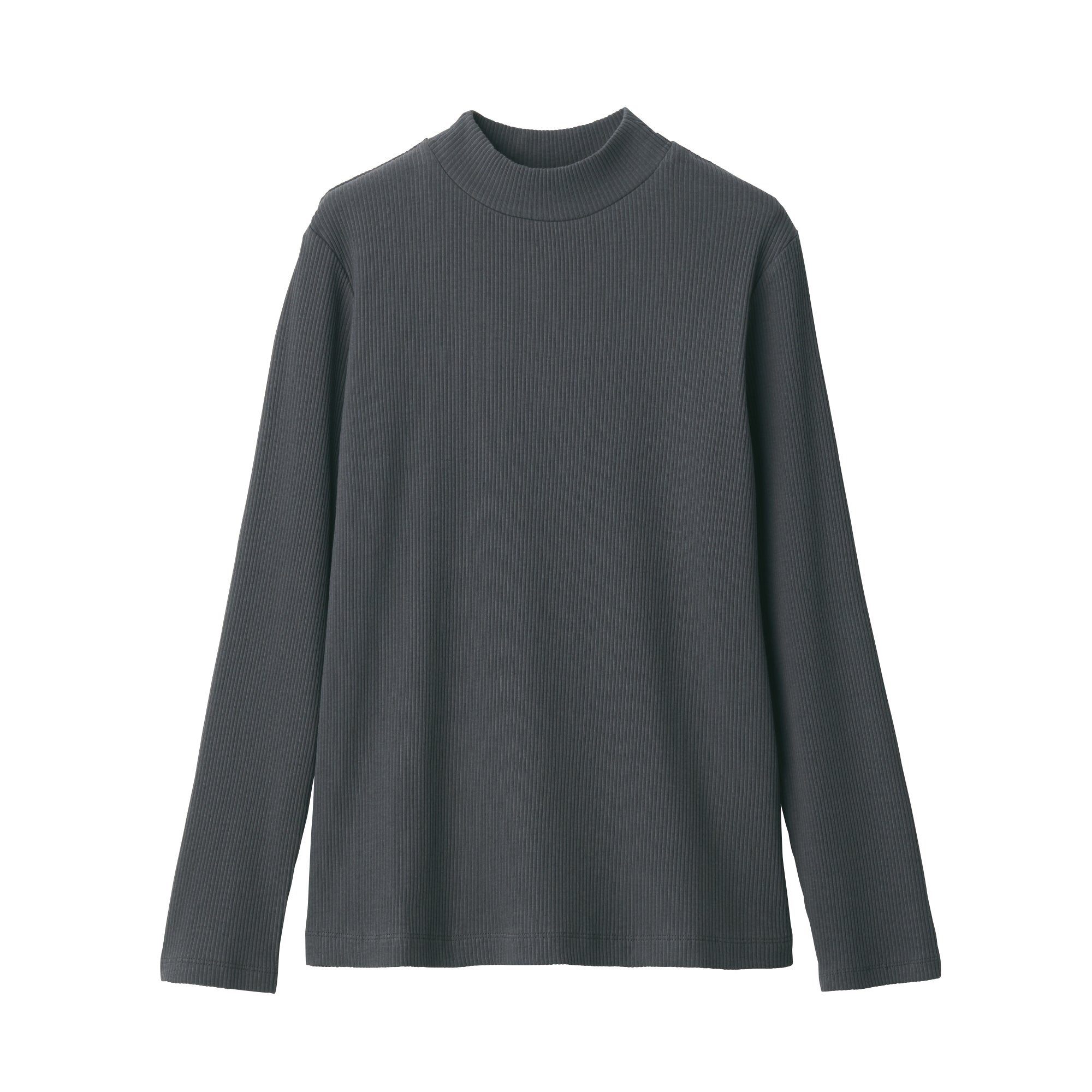 Women's Stretch Ribbed High Neck T-Shirt