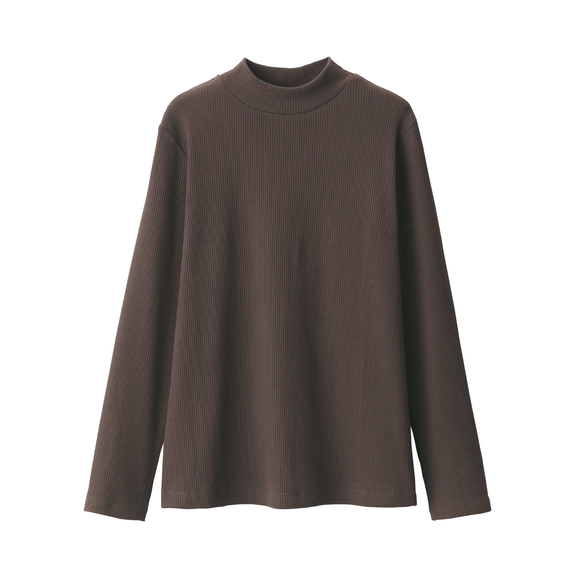 Women's Stretch Ribbed High Neck T-Shirt