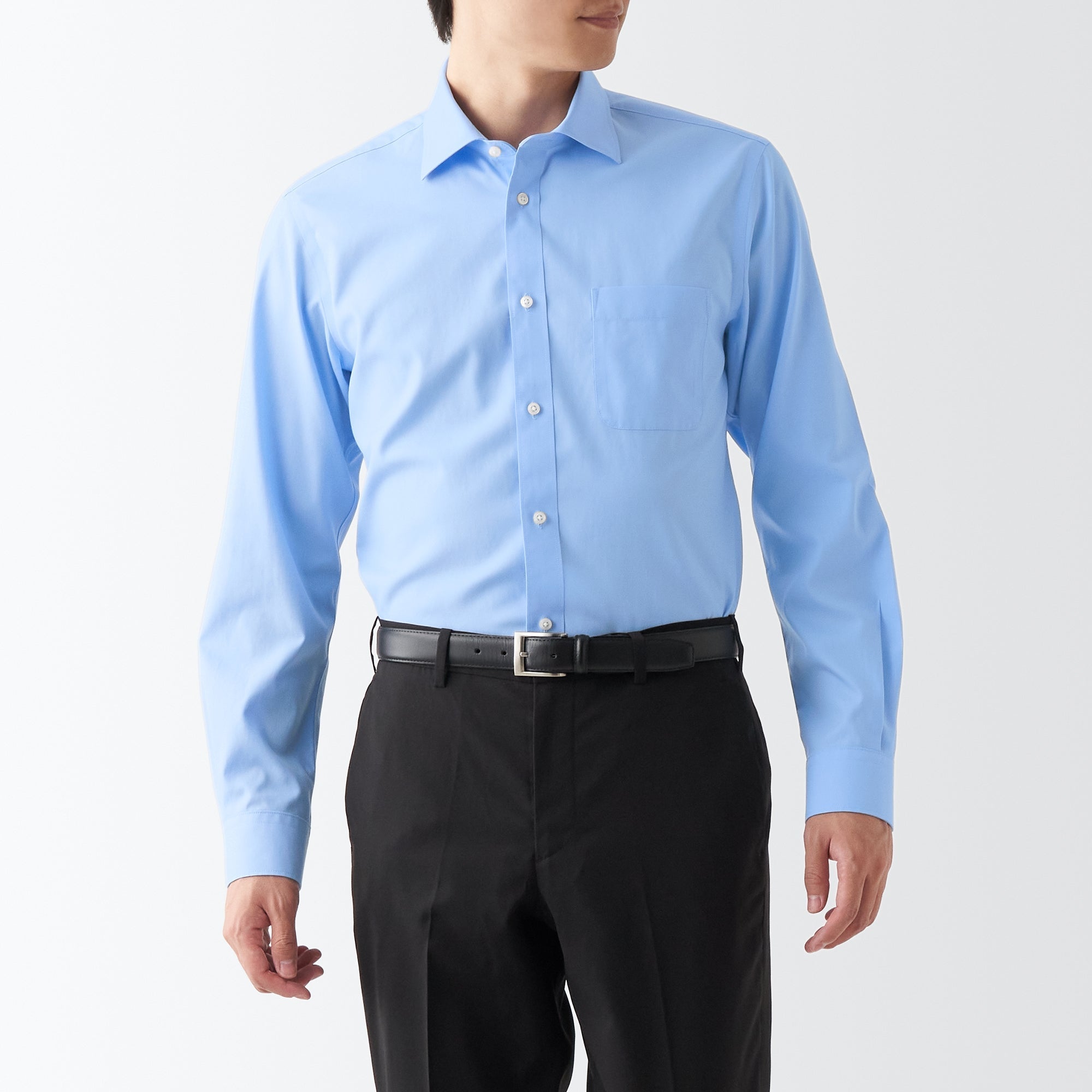 Men's Non-Iron Semi Wide Collar Shirt