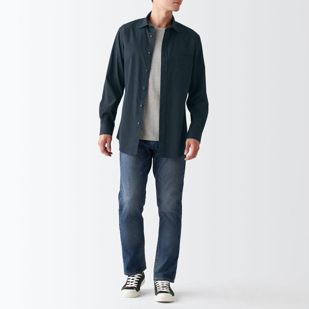 Men's Non-Iron Semi Wide Collar Shirt