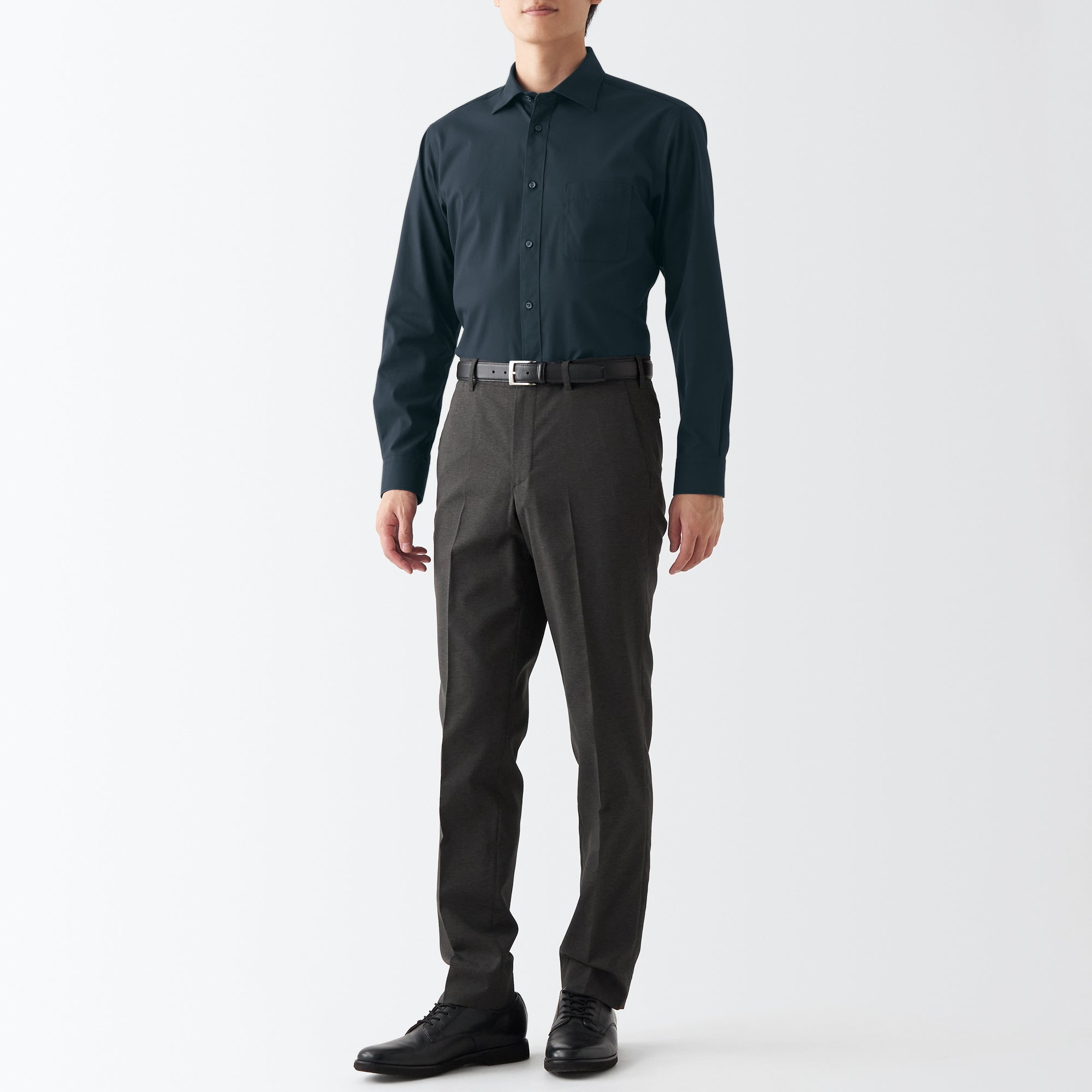 Men's Non-Iron Semi Wide Collar Shirt