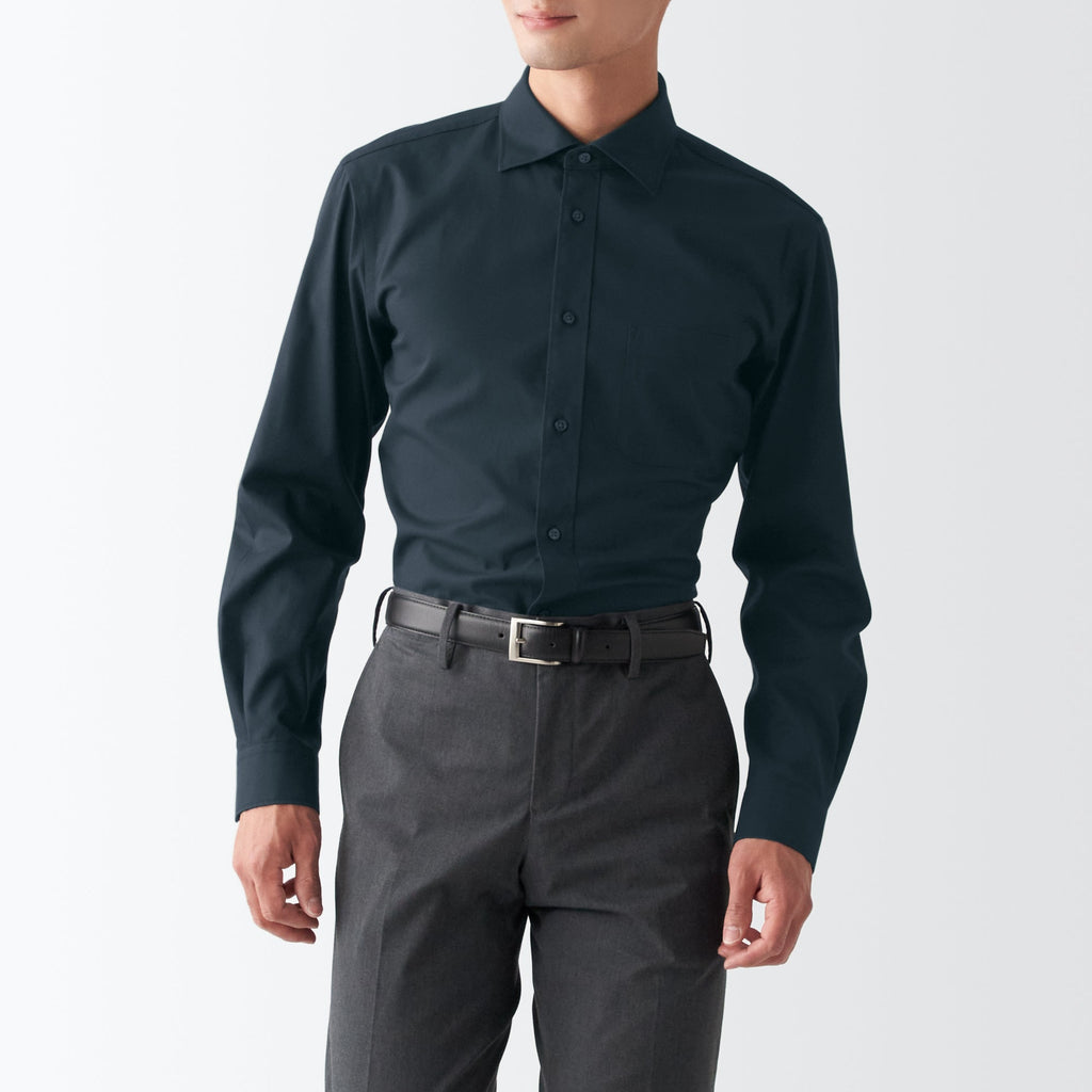 Men's Non-Iron Semi Wide Collar Shirt