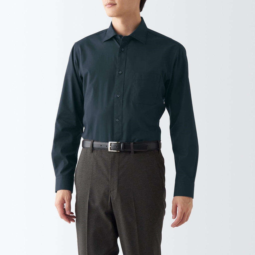 Men's Non-Iron Semi Wide Collar Shirt